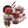 Cucina 18-Piece Aluminum Nonstick Cookware Set in Cranberry by Rachael Ray 1 Cucina 18-Piece Aluminum Nonstick Cookware Set in Cranberry by Rachael Ray -Cookware Sales Shop cranberry rachael ray pot pan sets 09355 64 1000