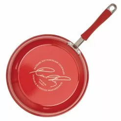 Cucina 10-Piece Aluminum Nonstick Cookware Set in Cranberry by Rachael Ray -Cookware Sales Shop cranberry rachael ray pot pan sets 17215 te02 44 1000