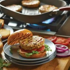 Cucina 11 in. Hard-Anodized Aluminum Nonstick Grill Pan in Cranberry Red and Gray by Rachael Ray 19 Cucina 11 in. Hard-Anodized Aluminum Nonstick Grill Pan in Cranberry Red and Gray by Rachael Ray -Cookware Sales Shop cranberry red and gray rachael ray grill pans 87632 fa 1000