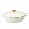 5 qt. Durable Cast Iron Low Pot Dutch Oven in Cream by Lexi Home 2 5 qt. Durable Cast Iron Low Pot Dutch Oven in Cream by Lexi Home -Cookware Sales Shop cream dutch ovens lb5441 64 1000