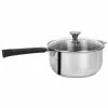 Tulipe 2 qt. Stainless Steel Sauce Pan with Glass Lid by Cristel 1 Tulipe 2 qt. Stainless Steel Sauce Pan with Glass Lid by Cristel -Cookware Sales Shop cristel sauce pans c18takmn 64 1000