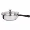 Tulipe 3.5 qt. Stainless Steel Saute Pan with Glass Lid by Cristel