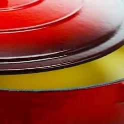 Artisan 5 qt. Round Enameled Cast Iron Braiser Pan with Self Basting Lid in Red by Crock-Pot -Cookware Sales Shop crock pot braisers 985100771m 4f 1000