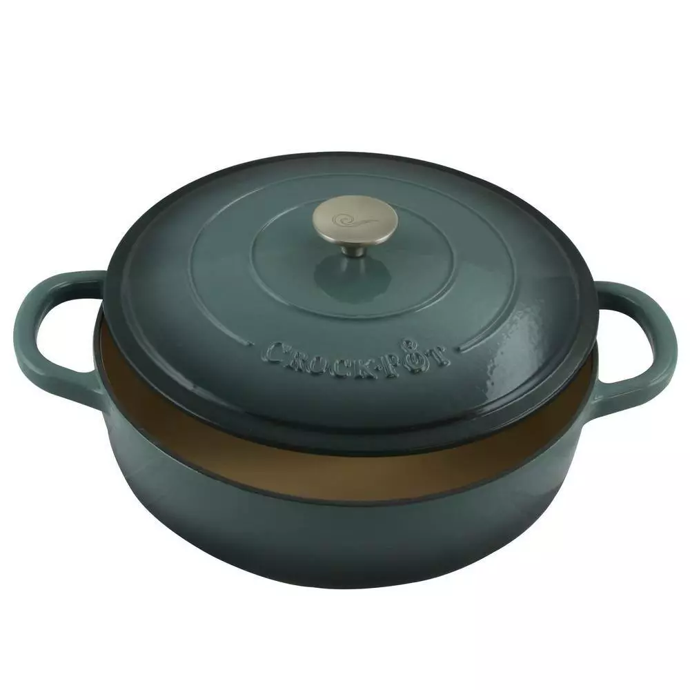 Artisan 5 Qt. Enameled Cast Iron Round Braiser Pan with Self Basting Lid by Crock-Pot 5 Artisan 5 Qt. Enameled Cast Iron Round Braiser Pan with Self Basting Lid by Crock-Pot - Image 3