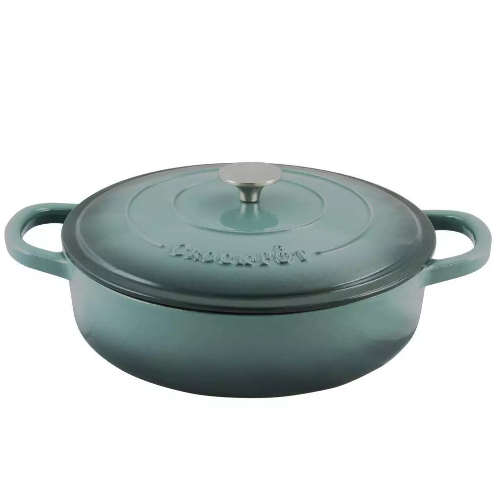Artisan 5 Qt. Enameled Cast Iron Round Braiser Pan with Self Basting Lid by Crock-Pot 4 Artisan 5 Qt. Enameled Cast Iron Round Braiser Pan with Self Basting Lid by Crock-Pot - Image 2
