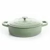 Artisan 5 Qt. Round Pistachio Green Enameled Cast Iron Braiser Pan with Self Basting Lid by Crock-Pot 1 Artisan 5 Qt. Round Pistachio Green Enameled Cast Iron Braiser Pan with Self Basting Lid by Crock-Pot -Cookware Sales Shop crock pot braisers 985113362m 64 1000