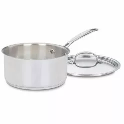 Chef's Classic 3 qt. Stainless Steel Sauce Pan with Cover by Cuisinart