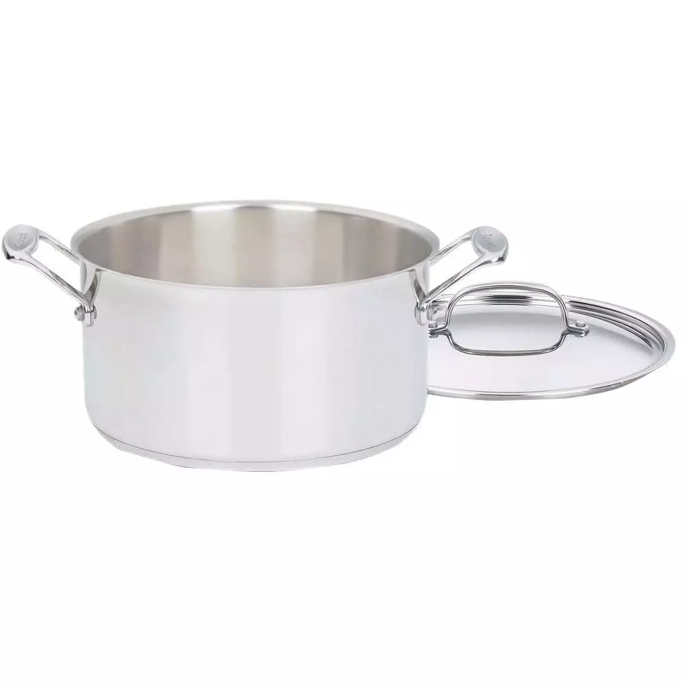 Chef's Classic 6 qt. Stainless Steel Sauce Pot with Lid by Cuisinart 3 Chef's Classic 6 qt. Stainless Steel Sauce Pot with Lid by Cuisinart