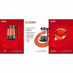 AROA PREMIUM Adjustable Temperature Glass Kettle 7 cups by SOLAC 15 AROA PREMIUM Adjustable Temperature Glass Kettle 7 cups by SOLAC -Cookware Sales Shop dark brushed stainless steel tea kettles smd 330t fa 1000