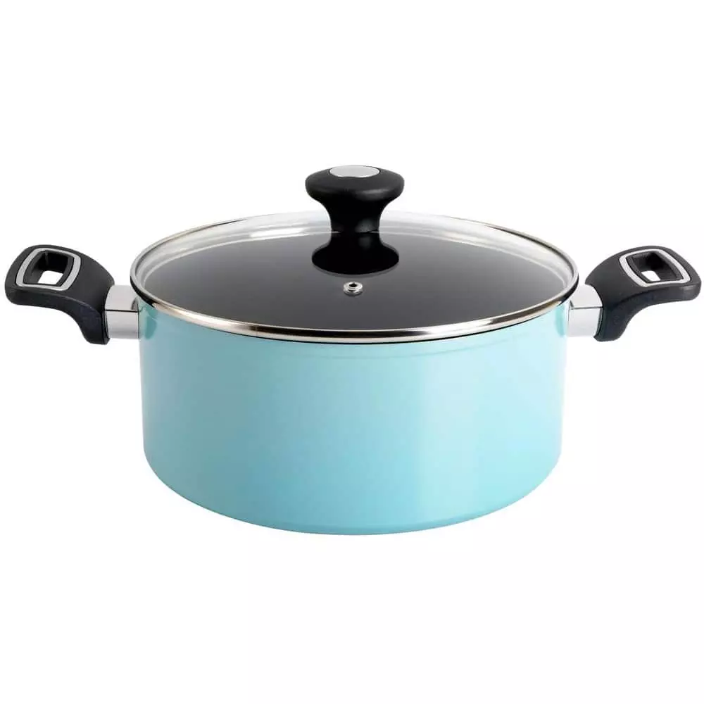 Everyday Bowcroft 5 qt. Aluminum Dutch Oven in Dusty Blue by MARTHA STEWART 3 Everyday Bowcroft 5 qt. Aluminum Dutch Oven in Dusty Blue by MARTHA STEWART