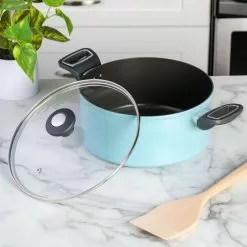 Everyday Bowcroft 5 qt. Aluminum Dutch Oven in Dusty Blue by MARTHA STEWART 11 Everyday Bowcroft 5 qt. Aluminum Dutch Oven in Dusty Blue by MARTHA STEWART -Cookware Sales Shop dusty blue dutch ovens 985118920m 66 1000