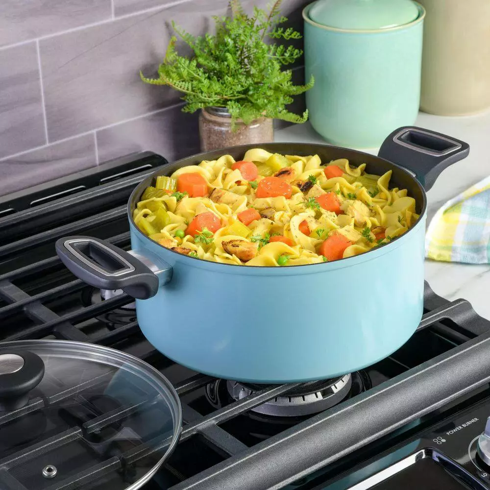 Everyday Bowcroft 5 qt. Aluminum Dutch Oven in Dusty Blue by MARTHA STEWART 10 Everyday Bowcroft 5 qt. Aluminum Dutch Oven in Dusty Blue by MARTHA STEWART - Image 8