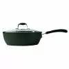 Symphony 4 qt. Aluminum Nonstick Saute Pan in Slate with Glass Lid by Ecolution 2 Symphony 4 qt. Aluminum Nonstick Saute Pan in Slate with Glass Lid by Ecolution -Cookware Sales Shop ecolution saute pans esse 9628 64 1000
