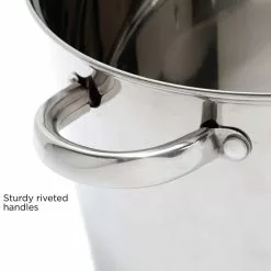 Pure Intentions 12 qt. Stainless Steel Stock Pot in Polished Stainless Steel with Glass Lid by Ecolution 11 Pure Intentions 12 qt. Stainless Steel Stock Pot in Polished Stainless Steel with Glass Lid by Ecolution -Cookware Sales Shop ecolution stock pots estl 4512 1f 1000