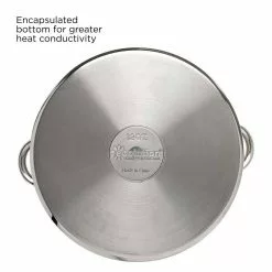 Pure Intentions 12 qt. Stainless Steel Stock Pot in Polished Stainless Steel with Glass Lid by Ecolution 10 Pure Intentions 12 qt. Stainless Steel Stock Pot in Polished Stainless Steel with Glass Lid by Ecolution -Cookware Sales Shop ecolution stock pots estl 4512 4f 1000