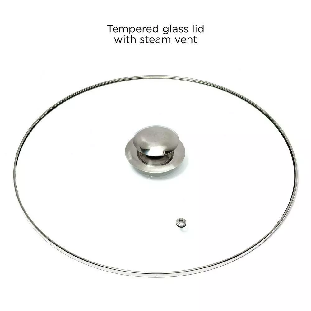 Pure Intentions 12 qt. Stainless Steel Stock Pot in Polished Stainless Steel with Glass Lid by Ecolution 8 Pure Intentions 12 qt. Stainless Steel Stock Pot in Polished Stainless Steel with Glass Lid by Ecolution - Image 6