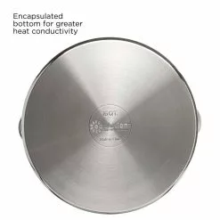 Pure Intentions 16 qt. Stainless Steel Stock Pot in Polished Stainless Steel with Glass Lid by Ecolution 14 Pure Intentions 16 qt. Stainless Steel Stock Pot in Polished Stainless Steel with Glass Lid by Ecolution -Cookware Sales Shop ecolution stock pots estl 4516 fa 1000