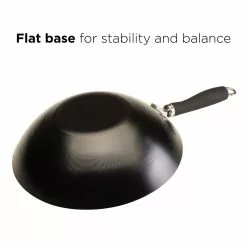 Hong Kong Chopstick House Aluminum Wok with Helper Handle by Ecolution -Cookware Sales Shop ecolution woks stir fry pans ehkb 9130 1f 1000