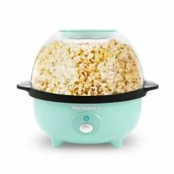 Elite Gour met 3 qt. Plastic countertop Popcorn Popper with non stick heating plate by Elite Gourmet