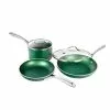 Emerald Green 5-Piece Aluminum Ultra-Durable Non-Stick Diamond Infused Cookware Set with Glass Lids by GRANITESTONE 2 Emerald Green 5-Piece Aluminum Ultra-Durable Non-Stick Diamond Infused Cookware Set with Glass Lids by GRANITESTONE -Cookware Sales Shop emerald green granitestone pot pan sets 7387 64 1000