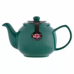 6-cup Emerald Stoneware Teapot by PRICE & KENSINGTON