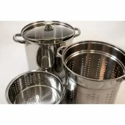 4-Piece 8 Qt. Professional 18/10 Stainless Steel Multi-Cooker with Lid by ExcelSteel 11 4-Piece 8 Qt. Professional 18/10 Stainless Steel Multi-Cooker with Lid by ExcelSteel -Cookware Sales Shop excelsteel stock pots 528 1f 1000