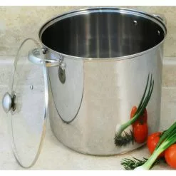 12 qt. Stainless Steel Stock Pot with Glass Lid by ExcelSteel 13 12 qt. Stainless Steel Stock Pot with Glass Lid by ExcelSteel -Cookware Sales Shop excelsteel stock pots 549 31 1000