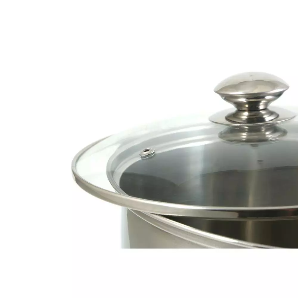 12 qt. Stainless Steel Stock Pot with Glass Lid by ExcelSteel 5 12 qt. Stainless Steel Stock Pot with Glass Lid by ExcelSteel - Image 3