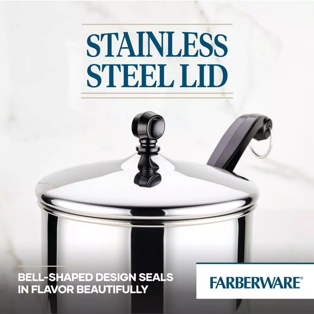 Classic Series 2 qt. Stainless Steel Sauce Pan with Lid by Farberware 5 Classic Series 2 qt. Stainless Steel Sauce Pan with Lid by Farberware - Image 3
