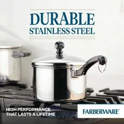 Classic Series 2 qt. Stainless Steel Sauce Pan with Lid by Farberware 15 Classic Series 2 qt. Stainless Steel Sauce Pan with Lid by Farberware -Cookware Sales Shop farberware sauce pans 50002 fa 1000