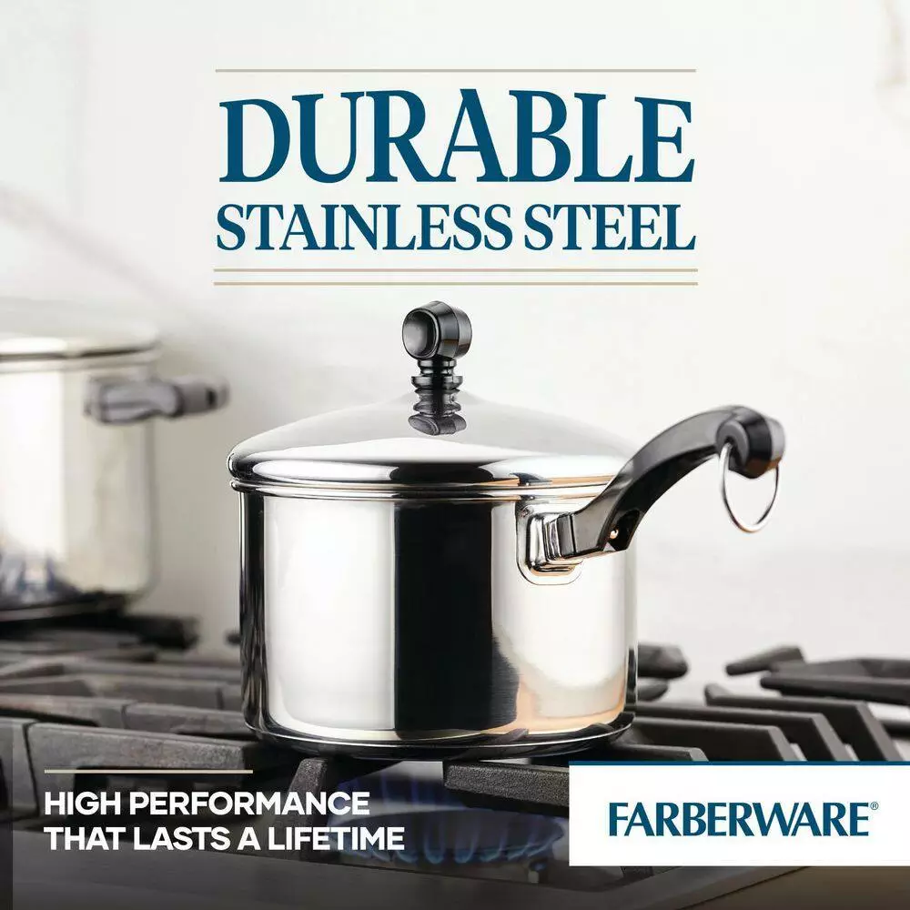 Classic Series 2 qt. Stainless Steel Sauce Pan with Lid by Farberware 8 Classic Series 2 qt. Stainless Steel Sauce Pan with Lid by Farberware - Image 6