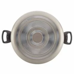 Dishwasher Safe 10.5 qt. Aluminum Nonstick Stock Pot in Champagne with Glass Lid by Farberware 9 Dishwasher Safe 10.5 qt. Aluminum Nonstick Stock Pot in Champagne with Glass Lid by Farberware -Cookware Sales Shop farberware stock pots 16354 1d 1000