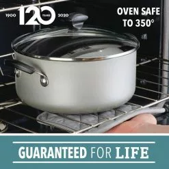 Farberware Silver Cookware 10.5 qt. Aluminum Nonstick Stockpot -Cookware Sales Shop farberware stock pots 16357 44 1000