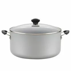 Farberware Silver Cookware 10.5 qt. Aluminum Nonstick Stockpot
