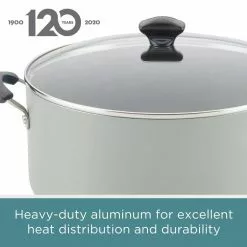 Farberware Silver Cookware 10.5 qt. Aluminum Nonstick Stockpot -Cookware Sales Shop farberware stock pots 16357 c3 1000