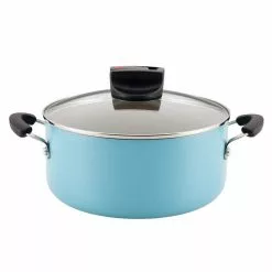 6 qt. Aqua Aluminum Nonstick Smart Control Stockpot with Lid by Farberware