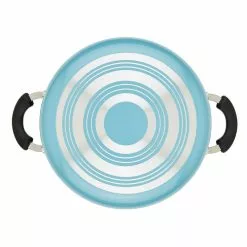 6 qt. Aqua Aluminum Nonstick Smart Control Stockpot with Lid by Farberware -Cookware Sales Shop farberware stock pots 22402 fa 1000