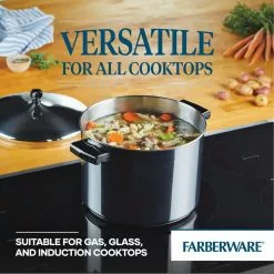 Classic Series 8 qt. Stainless Steel Nonstick Stock Pot with Lid by Farberware -Cookware Sales Shop farberware stock pots 50006 4f 1000