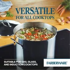 Classic Series 12 qt. Stainless Steel Stock Pot with Lid by Farberware 13 Classic Series 12 qt. Stainless Steel Stock Pot with Lid by Farberware -Cookware Sales Shop farberware stock pots 50008 1f 1000