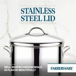 Classic Series 12 qt. Stainless Steel Stock Pot with Lid by Farberware 12 Classic Series 12 qt. Stainless Steel Stock Pot with Lid by Farberware -Cookware Sales Shop farberware stock pots 50008 4f 1000