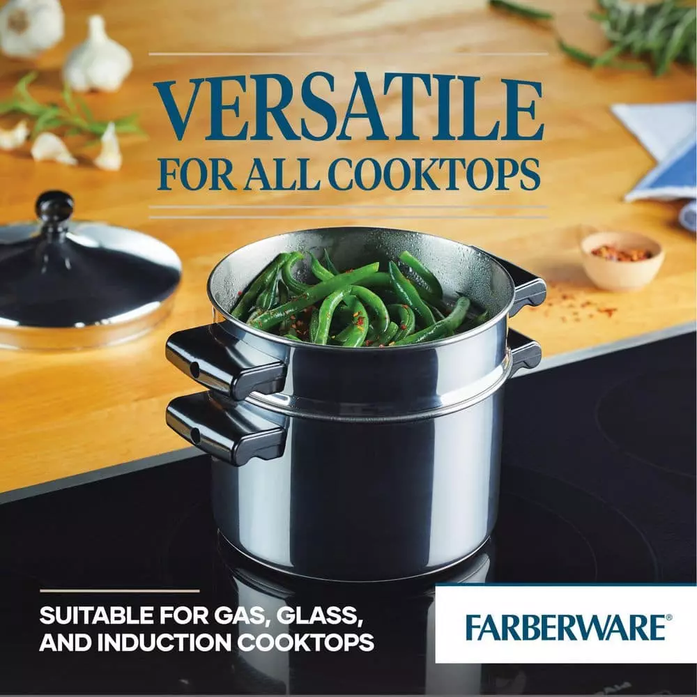 Classic Series 3 qt. Stainless Steel Stack N Steam Sauce Pot by Farberware 6 Classic Series 3 qt. Stainless Steel Stack N Steam Sauce Pot by Farberware - Image 4