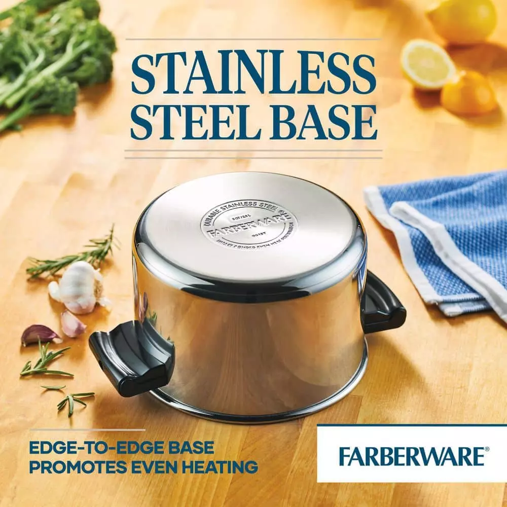 Classic Series 3 qt. Stainless Steel Stack N Steam Sauce Pot by Farberware 7 Classic Series 3 qt. Stainless Steel Stack N Steam Sauce Pot by Farberware - Image 5