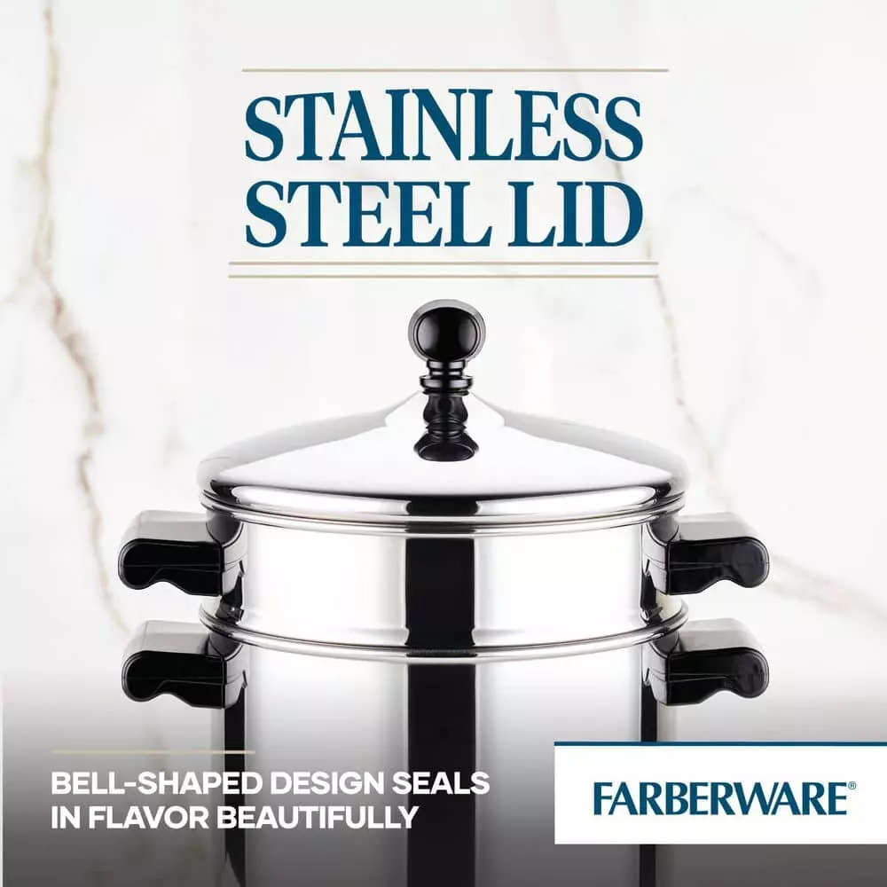 Classic Series 3 qt. Stainless Steel Stack N Steam Sauce Pot by Farberware 9 Classic Series 3 qt. Stainless Steel Stack N Steam Sauce Pot by Farberware - Image 7