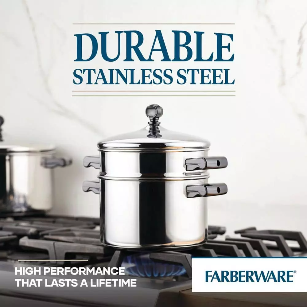 Classic Series 3 qt. Stainless Steel Stack N Steam Sauce Pot by Farberware 8 Classic Series 3 qt. Stainless Steel Stack N Steam Sauce Pot by Farberware - Image 6