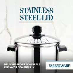 Classic Series 8 qt. Stainless Steel Stock Pot with Lid by Farberware 14 Classic Series 8 qt. Stainless Steel Stock Pot with Lid by Farberware -Cookware Sales Shop farberware stock pots 70755 44 1000