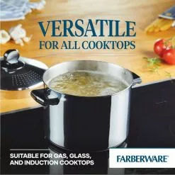 Classic Series 8 qt. Stainless Steel Stock Pot with Lid by Farberware 12 Classic Series 8 qt. Stainless Steel Stock Pot with Lid by Farberware -Cookware Sales Shop farberware stock pots 70755 4f 1000