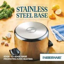 Classic Series 8 qt. Stainless Steel Stock Pot with Lid by Farberware 15 Classic Series 8 qt. Stainless Steel Stock Pot with Lid by Farberware -Cookware Sales Shop farberware stock pots 70755 fa 1000