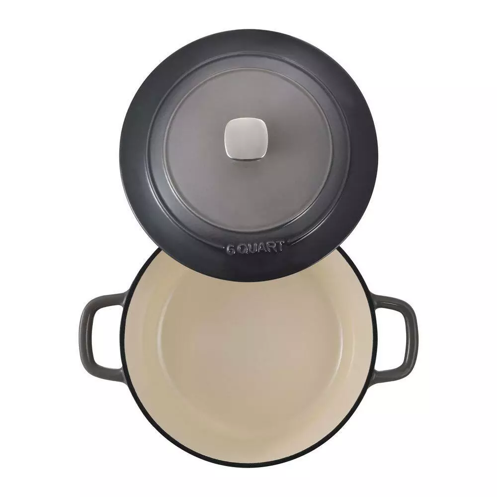 6 qt. Cast iron Dutch Oven with Lid by MasterPRO 6 6 qt. Cast iron Dutch Oven with Lid by MasterPRO - Image 4