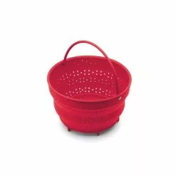 6 Qt. Red Collapsible Silicone Steamer Insert for Instant Pot by Fox Run 11 6 Qt. Red Collapsible Silicone Steamer Insert for Instant Pot by Fox Run -Cookware Sales Shop fox run stock pots 48772 4f 1000