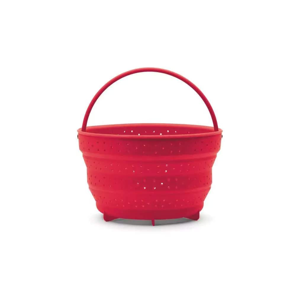 6 Qt. Red Collapsible Silicone Steamer Insert for Instant Pot by Fox Run 3 6 Qt. Red Collapsible Silicone Steamer Insert for Instant Pot by Fox Run